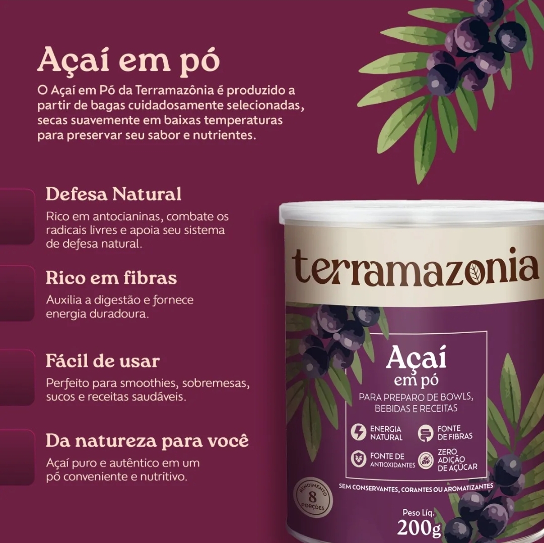 Açaí Em Pó 200g